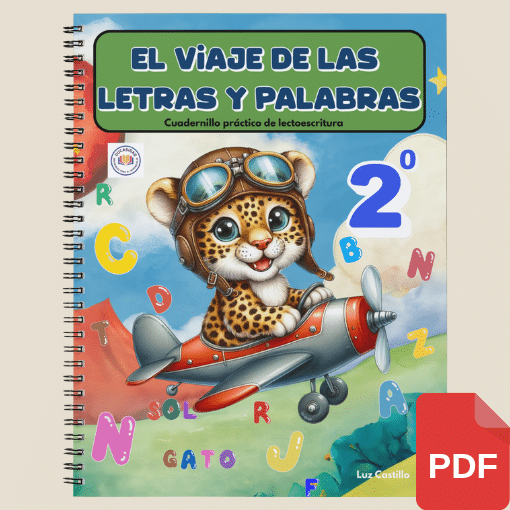 Portada 2° El viaje de las letras y palabras